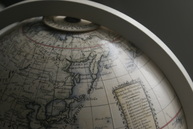 Lander and May handmade Giovanni Maria Cassini     13 inch hand coloured terrestrial globe 1