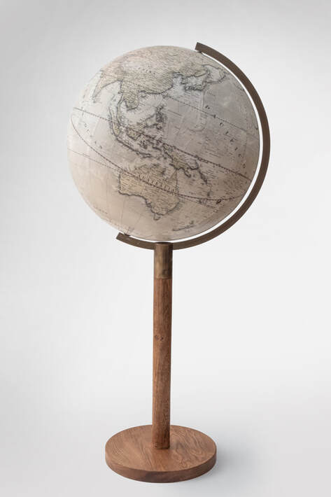 Heritage globe showing Australia