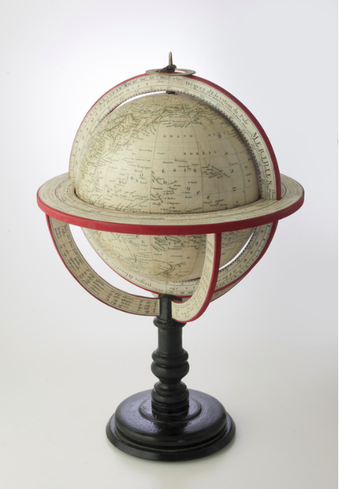 pierre lapie historical reproduction globe,